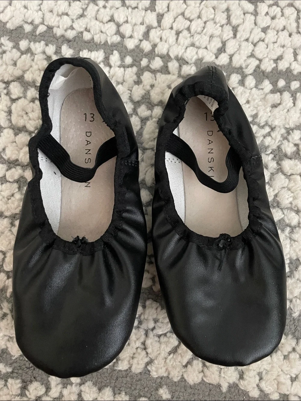 Danskin Black Slip-On Ballet Shoes